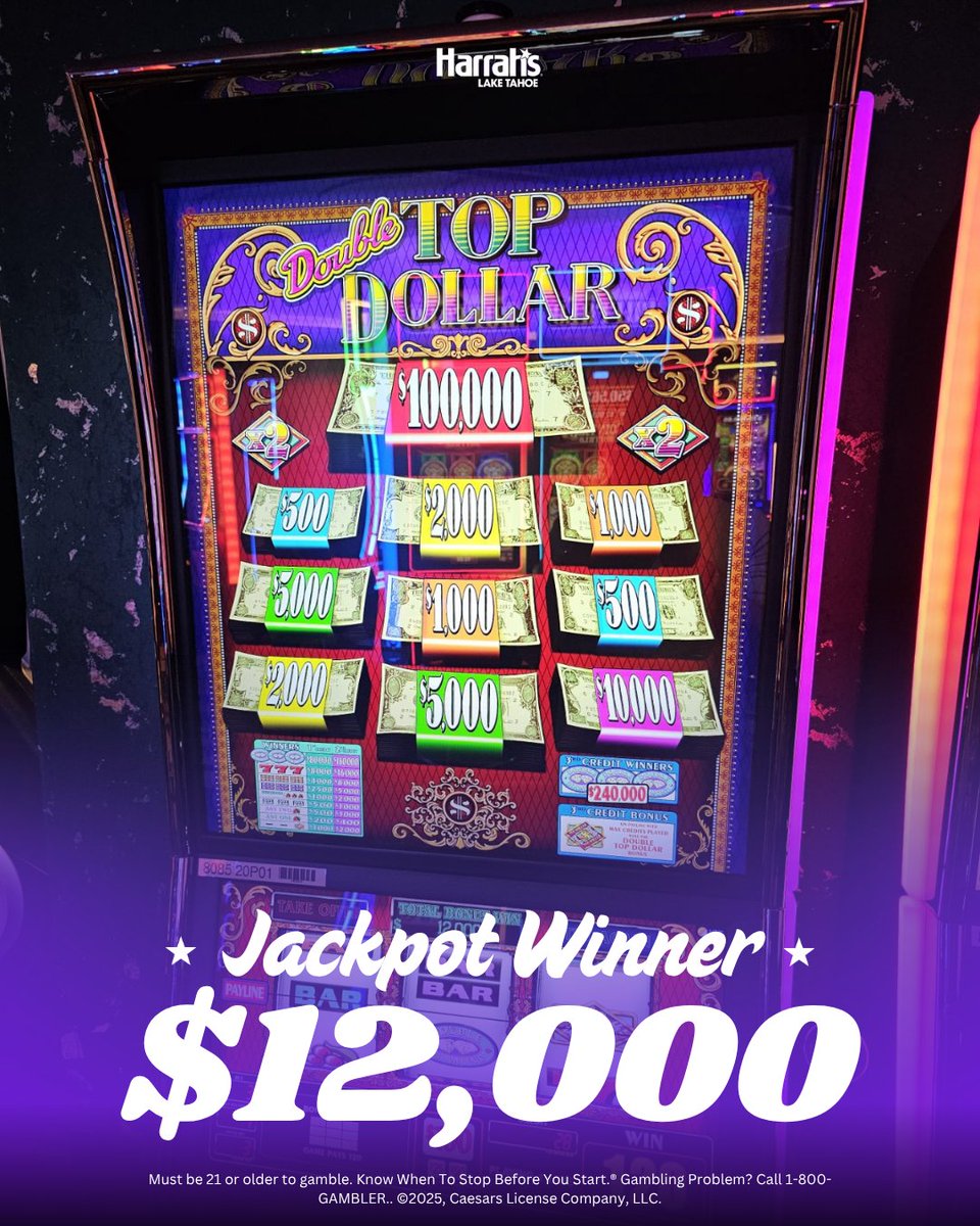 🎉 𝐈𝐭'𝐬 𝐖𝐢𝐧𝐧𝐢𝐧𝐠 𝐖𝐞𝐝𝐧𝐞𝐬𝐝𝐚𝐲 𝐨𝐧 𝐋𝐚𝐤𝐞 𝐓𝐚𝐡𝐨𝐞! 🎉

Over $200K in total jackpots the last week! It pays to play here in Stateline, Nevada! 🔥🎰💰

#LakeTahoe ・ #VisitLakeTahoe