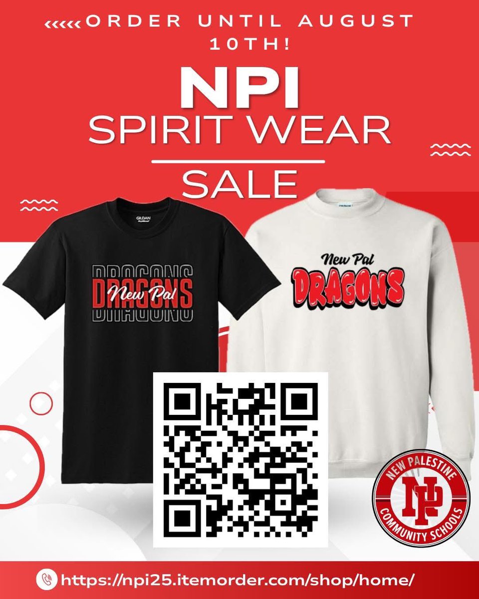 Heather Yount (@npicounselor) on Twitter photo Be In The Know! Need some new Dragon gear for school?? Order from our Spirit Wear Shop and help support NPI! The store is open through August 10th! <a href="/NewPalCS/">New Palestine Community Schools</a> <a href="/NPIntermediate/">New Palestine Intermediate</a> #newpalproud
npi25.itemorder.com/shop/home/ Be In The Know! Need some new Dragon gear for school?? Order from our Spirit Wear Shop and help support NPI! The store is open through August 10th! <a href="/NewPalCS/">New Palestine Community Schools</a> <a href="/NPIntermediate/">New Palestine Intermediate</a> #newpalproud
npi25.itemorder.com/shop/home/