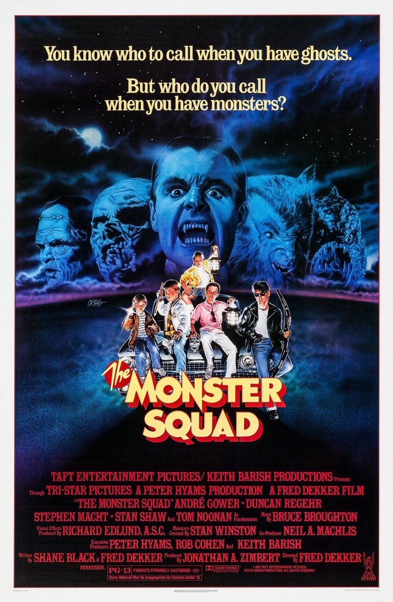 EugWSerra's tweet image. On this day in 1987, THE MONSTER SQUAD was released! #TheMonsterSquad #AndreGower #RyanLambert #AshleyBank #BrentChalem #RobbyKiger #TomNoonan #DuncanRegehr #JonGries #StephenMacht #LeonardoCimino #StanShaw #MichaelFaustino #MaryEllenTrainor #JasonHervey #MichaelReidMacKay