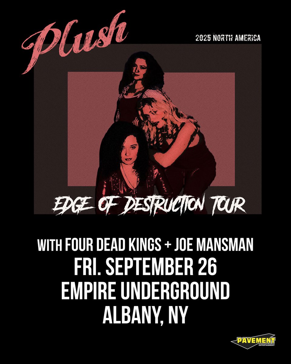 PLUSH (@plushrocks) on Twitter photo Albany, NY we are coming back 9/26 at <a href="/EmpireLive518/">Empire Live/Empire Underground</a> ! Tickets available Friday! Meet and Greets available now plushrocks.net/cart/ Albany, NY we are coming back 9/26 at <a href="/EmpireLive518/">Empire Live/Empire Underground</a> ! Tickets available Friday! Meet and Greets available now plushrocks.net/cart/