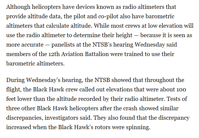 Seems crazy that the Black Hawk baro doesn't have downwash compensation. 

From the NTSB investigation of the DC crash