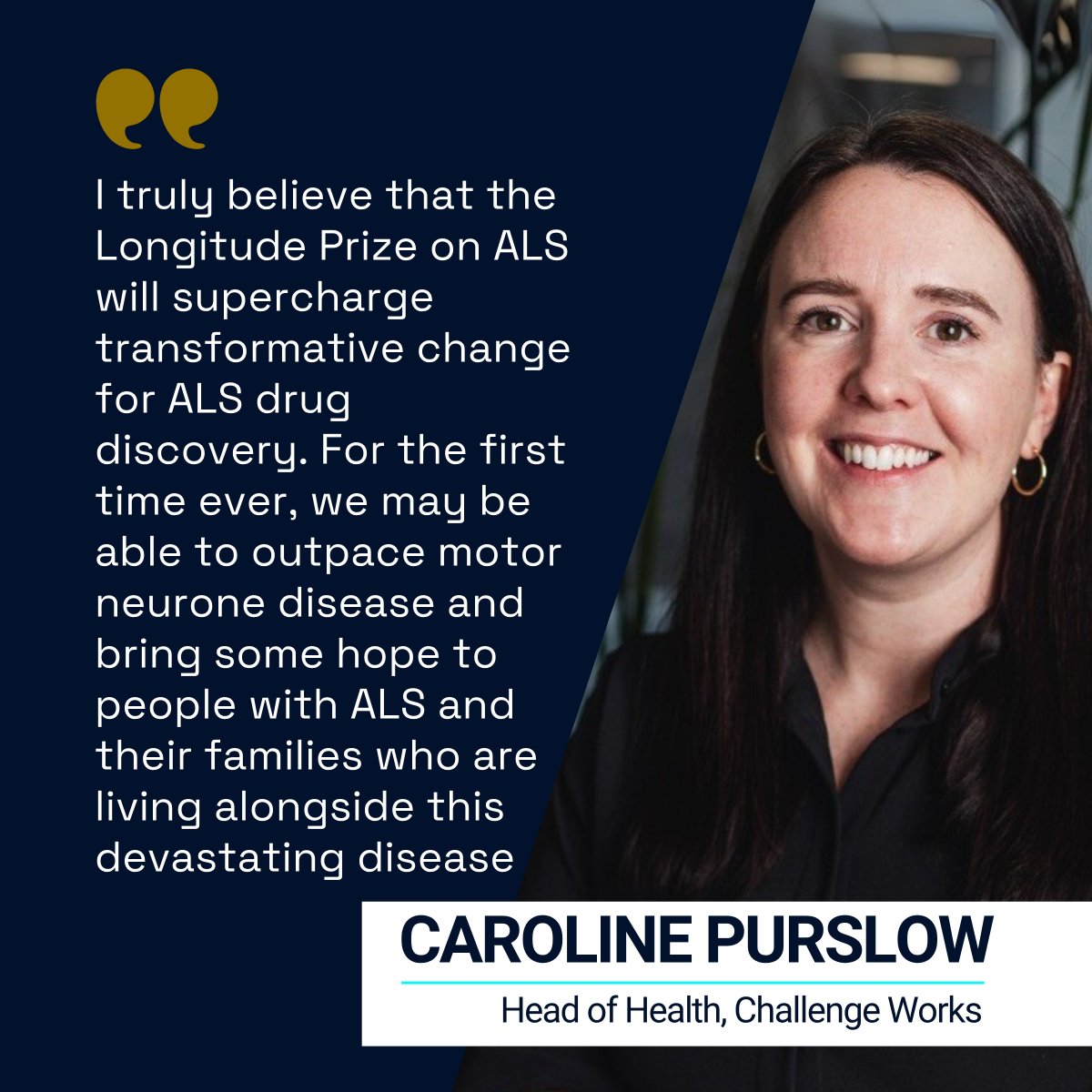 Longitude Prize on ALS (@longitude_prize) on Twitter photo How can #AI transform #ALS drug discovery?
<a href="/CarolinePurslow/">Caroline Purslow</a> from <a href="/Challenge_Works/">Challenge Works</a> explains why now is the moment for the £7.5M Longitude Prize on ALS — and how AI could help outpace one of medicine’s toughest diseases.
🧠Read more: bit.ly/3IMpGPX
#ALS #MND #AIforGood How can #AI transform #ALS drug discovery?
<a href="/CarolinePurslow/">Caroline Purslow</a> from <a href="/Challenge_Works/">Challenge Works</a> explains why now is the moment for the £7.5M Longitude Prize on ALS — and how AI could help outpace one of medicine’s toughest diseases.
🧠Read more: bit.ly/3IMpGPX
#ALS #MND #AIforGood