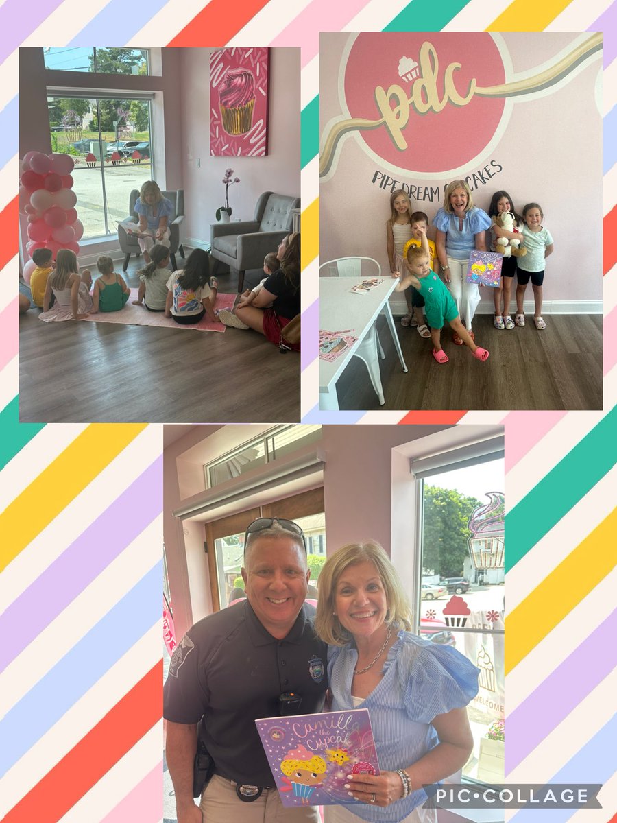 So much fun reading at Pipe Dream Cupcakes today.