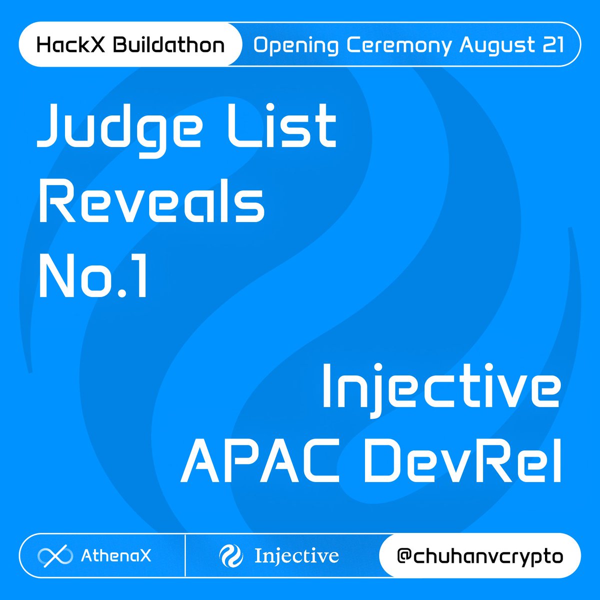 AthenaX (@athenax_co) on Twitter photo Injective supports the infra that will connect brilliant devs with innovation & ecosystems.
The future is built by YOU!
He has helped scale dev ecosystems across Asia.
Now he’s judging the next wave of open-source infra.
Proud to have @chuhanvcrypto, DevRel at <a href="/injective/">Injective 🥷</a>, join Injective supports the infra that will connect brilliant devs with innovation & ecosystems.
The future is built by YOU!
He has helped scale dev ecosystems across Asia.
Now he’s judging the next wave of open-source infra.
Proud to have @chuhanvcrypto, DevRel at <a href="/injective/">Injective 🥷</a>, join