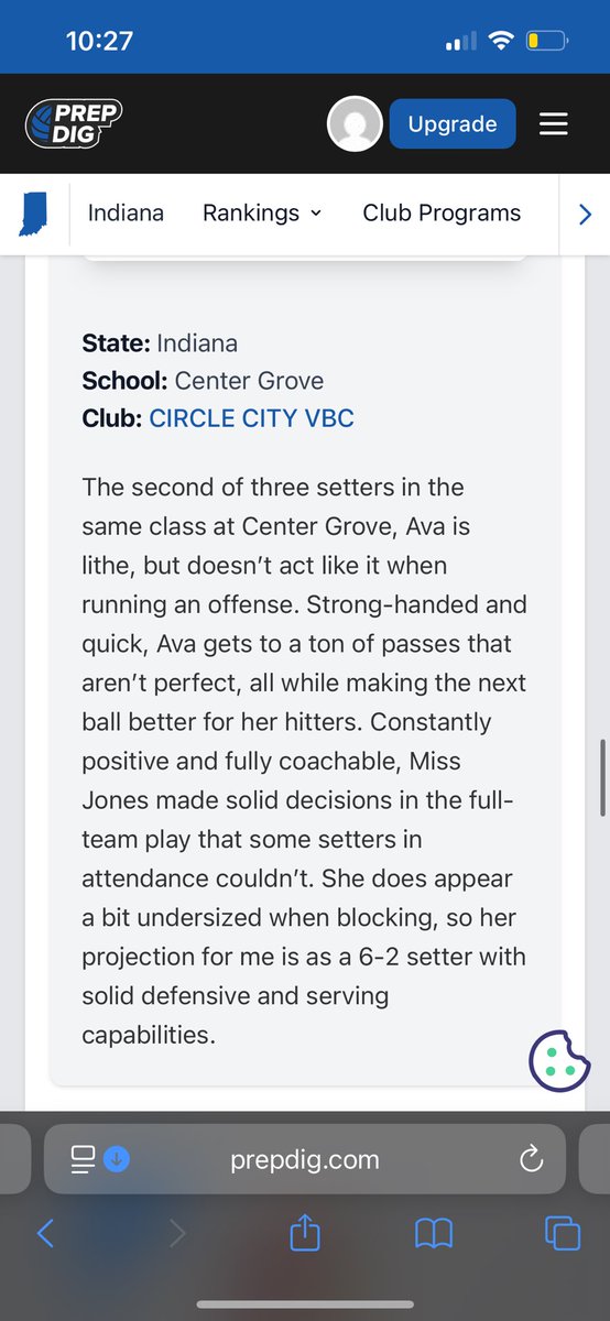 Ava Jones (@avajones09) on Twitter photo Thank you so much <a href="/PrepDig/">Prep Dig π</a> <a href="/PrepDigIN/">Prep Dig Indiana</a> for the opportunity and write up!
<a href="/usavolleyball/">USA Volleyball</a> <a href="/circlecityvbc/">Circle City VBC</a> Thank you so much <a href="/PrepDig/">Prep Dig π</a> <a href="/PrepDigIN/">Prep Dig Indiana</a> for the opportunity and write up!
<a href="/usavolleyball/">USA Volleyball</a> <a href="/circlecityvbc/">Circle City VBC</a>