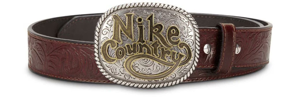 Nike Country Men’s Plaque Buckle Embossed Leather Belt Brown Size Large ebay.us/m/XcPdKU #nike #country #belt #belts #beltbuckle