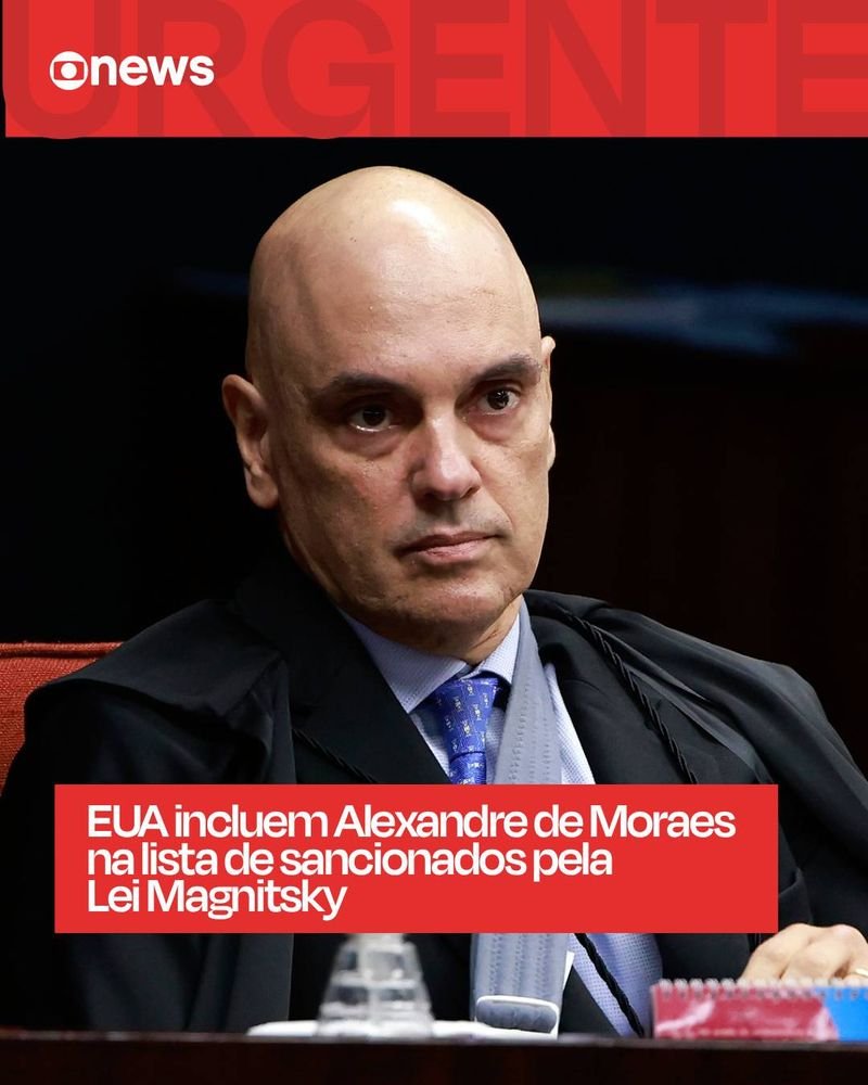 Agora sou team Xandão.
Alexandre de Moraes junto com o STF e as instituições brasileiras impediram um golpe que teve início em 2022 e que perdura até hoje, já que os terroristas não aceitam perder.
Lei Magnitsky é o escambau