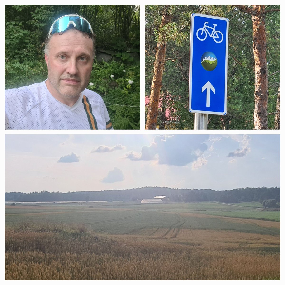 Kokkila-Sauvo reittiä pyörällä. Maalaismaisemaa ja lämmintä. Elämän nälkä, hyökkää jalkopäästä  ei voimia säästä.. 😄
