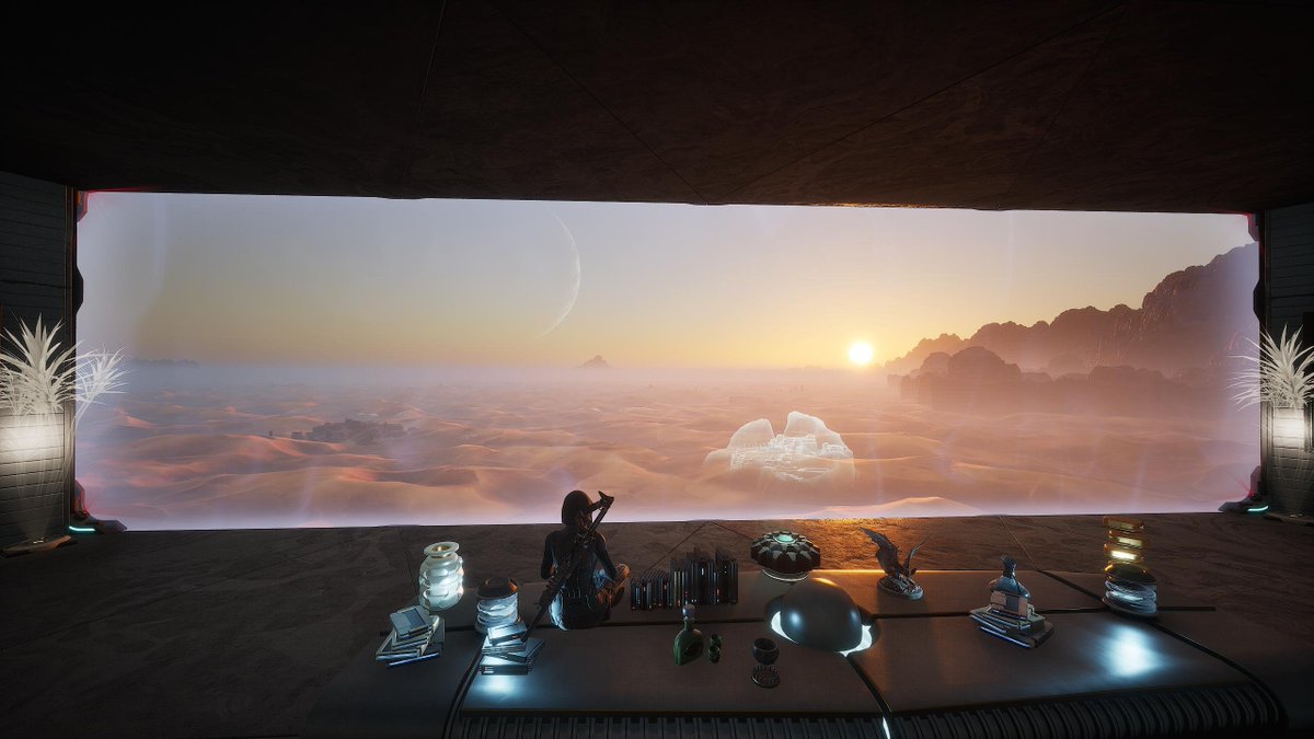 Funcom's tweet image. There&apos;s nothing like sipping on some spice wine and taking in the beauty of Arrakis. ☀️

📷 by @SniperNamedG