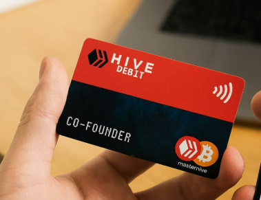 maxisdx's tweet photo. Spend your #Hive and #HBD balance with convenience without using a digital wallet with new Hive Debit card. It's like having a bank card with #cryptocurrency.

Get yours now from:
https://t.co/V0etedq1LS

#hivedebit #card https://t.co/emlf9RzjWc