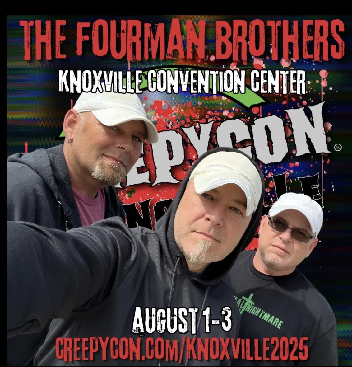 Join Us As We Return To                                     #CREEPYCON 2025 Aug 1-3 Knoxville Tennessee.           ((See You Soon #Friday #Knoxville #Tennessee ))                    SHARE Share share
#PARANORMAL #NIGHTMARE  
creepycon.com