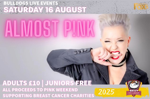 Batley Bulldogs RLFC (@batleyrlfc) on Twitter photo ๐ถ Everyone loves a bit of Pink, right? Saturday, 16th August, we welcome our Pink tribute at the <a href="/foxs_biscuits/">Fox's Biscuits</a> Stadium!
Only ยฃ10 Adults, Juniors go FREE! All proceeds go straight into our annual Pink Weekend, raising vital funds for Breast Cancer charities.
Tickets are now ๐ถ Everyone loves a bit of Pink, right? Saturday, 16th August, we welcome our Pink tribute at the <a href="/foxs_biscuits/">Fox's Biscuits</a> Stadium!
Only ยฃ10 Adults, Juniors go FREE! All proceeds go straight into our annual Pink Weekend, raising vital funds for Breast Cancer charities.
Tickets are now