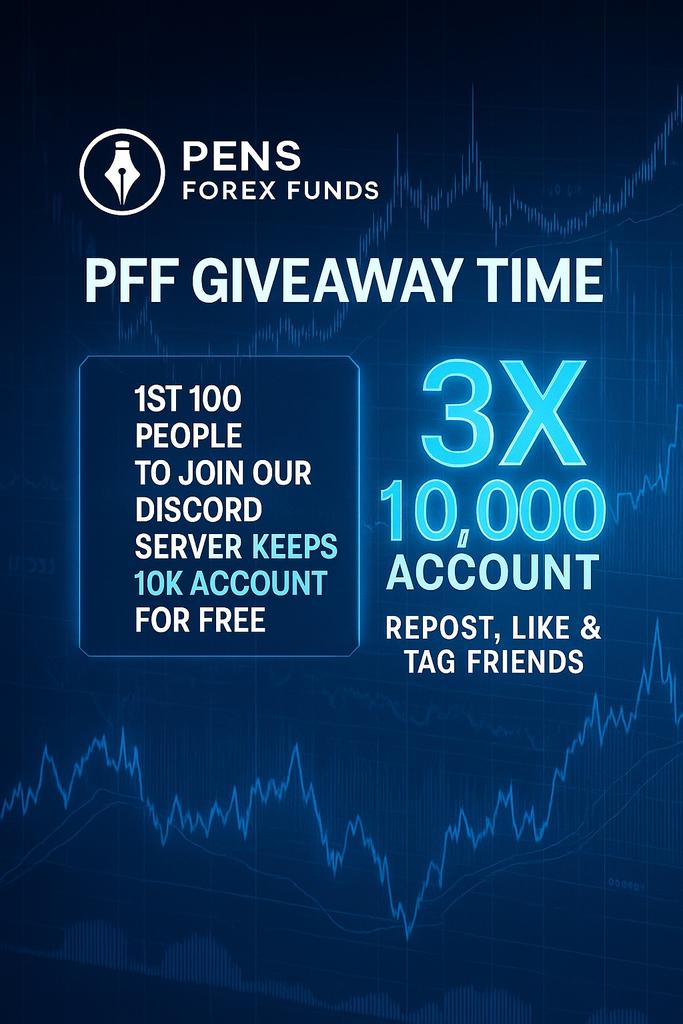 Giveaway to everyone

Like &amp; Retweet
Must Follow: <a href="/RICHSONFX/">RISk TAKER</a> <a href="/pffunding/">PFF || pens forex funds</a> <a href="/IBRAHEEMFX/">Sharehu Ibrahim</a>

Join our  discord group: discord.gg/2tK9ZaxScq

#traders #propfirms #Giveaways
#fx
Time :48 hours