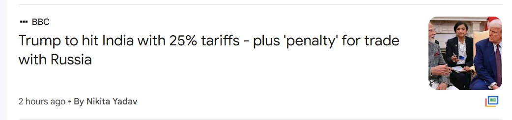 I hate control freaks. If Trumps want to put a tariff on India, make it on H1B visas. The part that is wrong is thinking you can tell other countries who they can trade with. That's none of the US' business