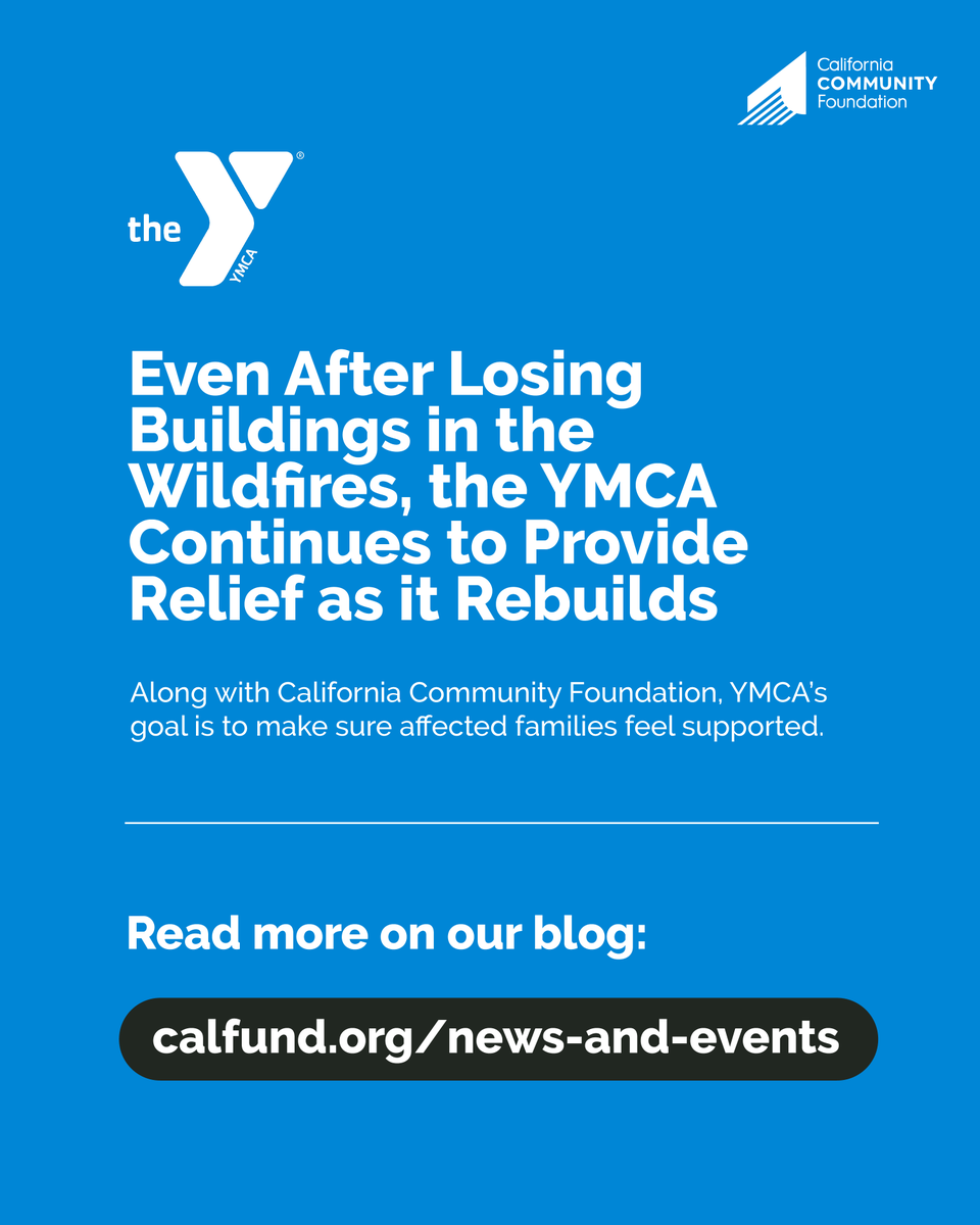 Even after losing its building to the wildfires, the Palisades-Malibu YMCA continued to show up for the community. From emergency childcare to free youth camps and food distribution, the Y’s relief efforts have supported more than 90K people.

Read more: bit.ly/4feNszS