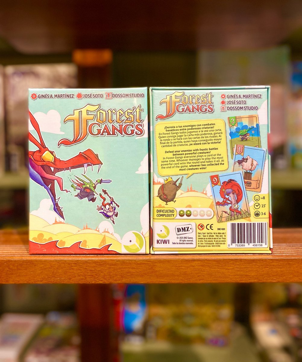 𝗙𝗢𝗥𝗘𝗦𝗧 𝗚𝗔𝗡𝗚𝗦 es un divertido y rápido juego de cartas de 3 a 6 jugadores con un arte fantástico en que usaremos nuestra mano de criaturas para derrotar a los demás en caóticos enfrentamientos. ¿Lograrás que tu banda sea la más temida del bosque?
cuartodejuegos.es/products/fores…