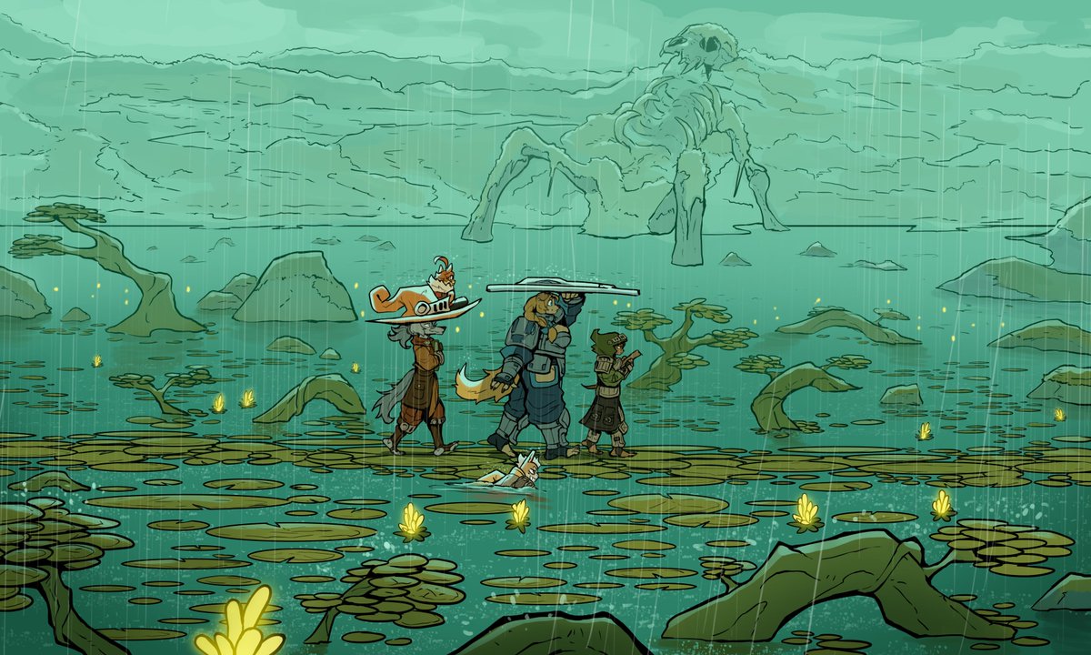 🐶Dog Knights in the rain