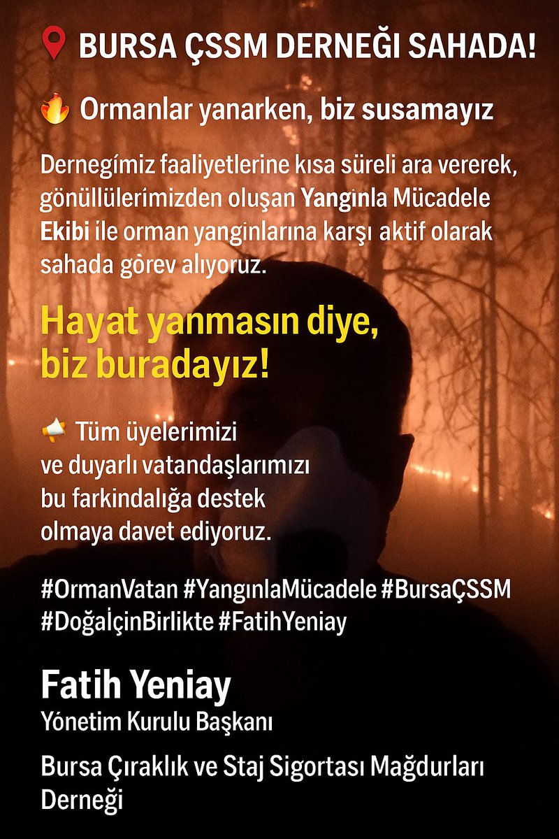 1 ağaç diyip geçme sen olmdan başaramayız 
Ciğerlerimiz Yanıyor
#3308MücadeledenVazgeçmiyoruz
