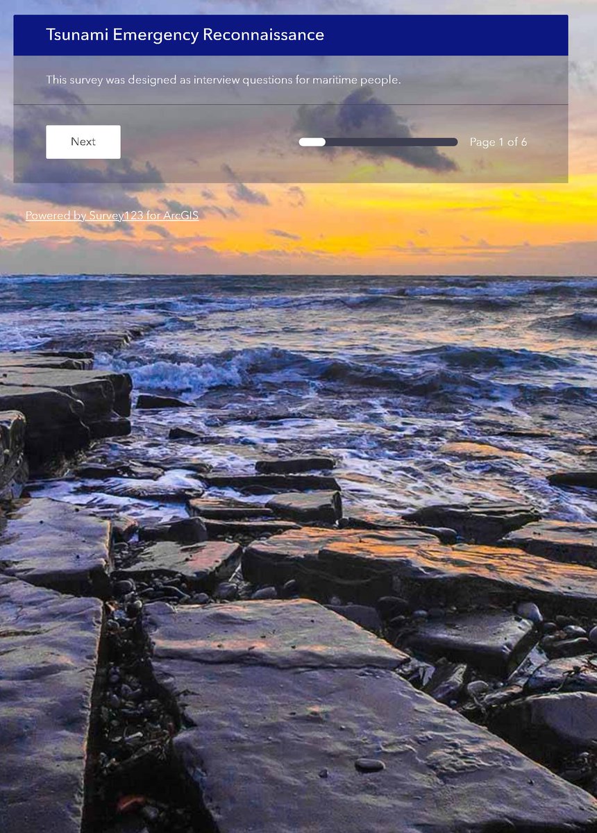 the California Geological Survey has prepared a survey to gather your observations from the M8.8 Kamchatka, Russia Tsunami

If you have been able to make any observations of the tsunami or of the evidence left behind by tsunami, we want your information:

survey123.arcgis.com/share/76979db3…