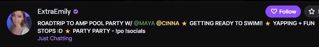 Emily stream title 👀