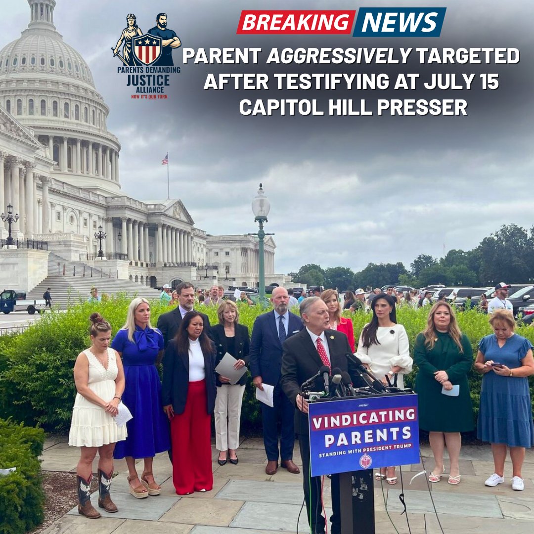 What kind of country punishes a mom not once—but TWICE—for defending her child? After testifying on Capitol Hill 07/15, a brave parent faced escalated retaliation.

We’ve sent the facts to <a href="/HarmeetKDhillon/">Harmeet K. Dhillon</a>, <a href="/EagleEdMartin/">Eagle Ed Martin</a> &amp; more. We urge <a href="/AGPamBondi/">Attorney General Pamela Bondi</a> to intervene. <a href="/realDonaldTrump/">Donald J. Trump</a>