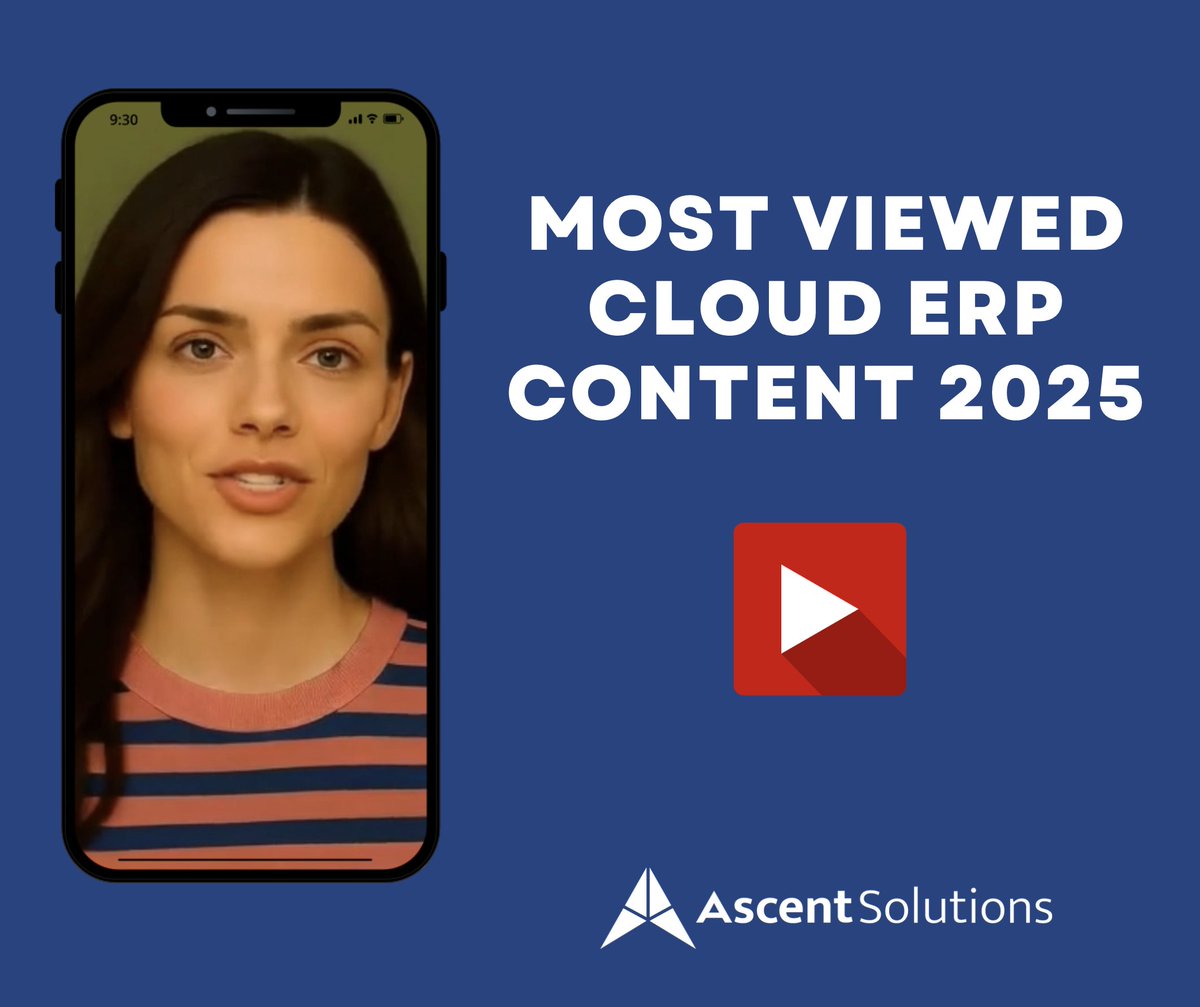 [New Video Alert 🎥 ] Check out our latest video on the Top 10 Most Viewed #Salesforce Cloud #ERP Content of 2025 with helpful guides on creating BOMs, POs, Cycle Counts, digital transformation tips, and more! 💙 youtu.be/u8X8Fxg0aU0

#cloudERP #operations360 #CRM