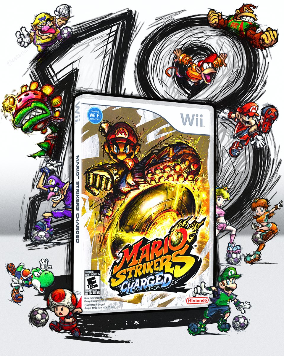 Today is the 18th anniversary of Mario Strikers Charged! ⚽️