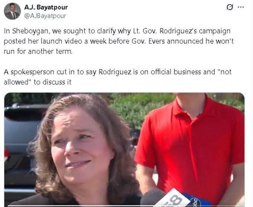 The look on your face when the media catches you in a lie (and a stupid one at that) and you desperately want your staff to rescue you
<a href="/saraforwi/">Sara Rodriguez</a>  <a href="/AJBayatpour/">A.J. Bayatpour</a>