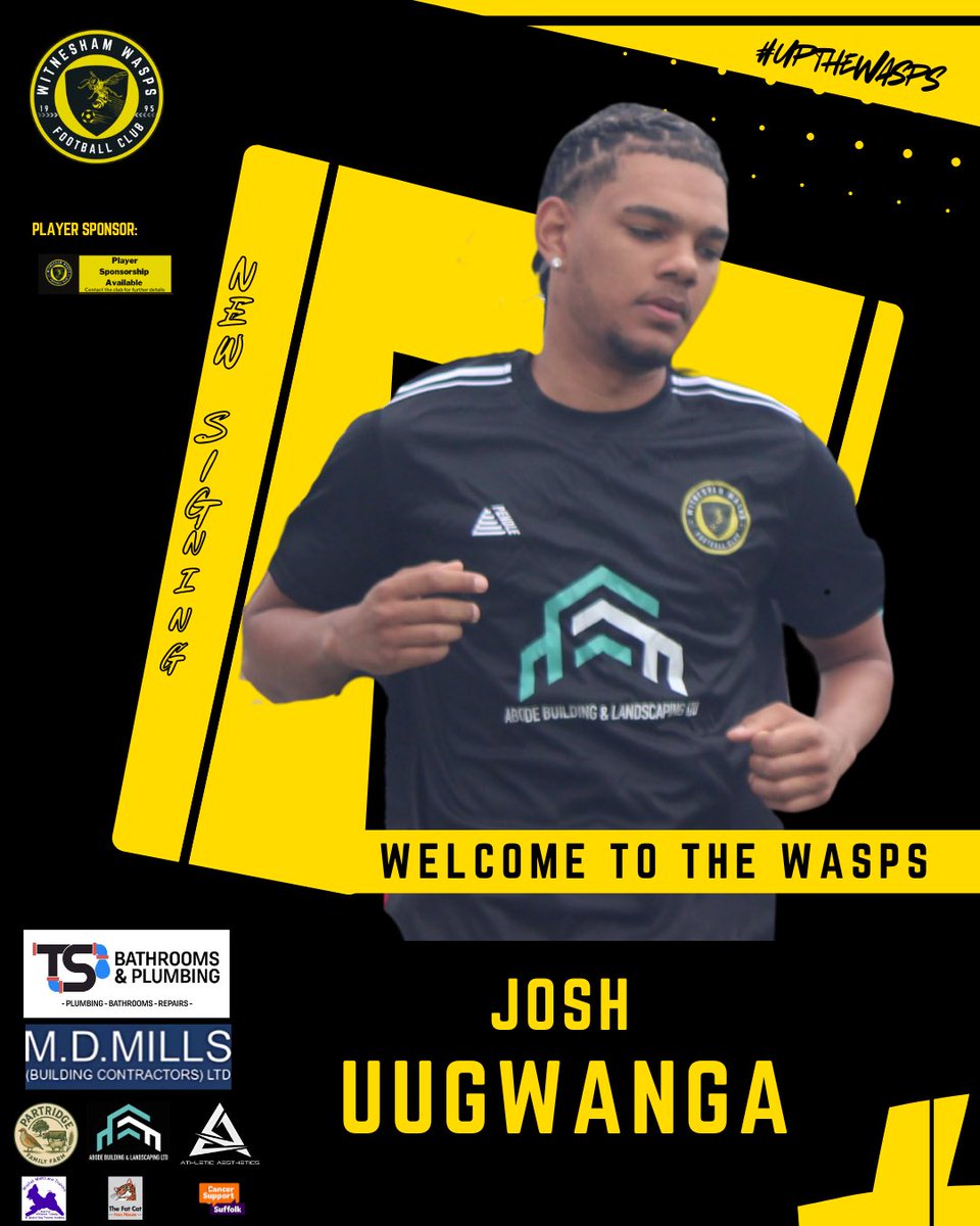 witneshamwasps's tweet image. Welcome to the club Josh Uugwanga who joins us from Brantham ⚽️

Josh has impressed in the forward line for the first team during pre-season after popping up with 9 goals last term! 

#UpTheWasps🐝