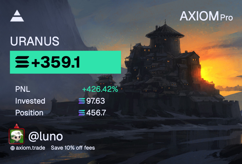 0.5 $SOL 5 Winners

Where should i rotate this? Thanks for playing $URANUS. 

Shill me some tickers please 👇

Drop your wallets, RT