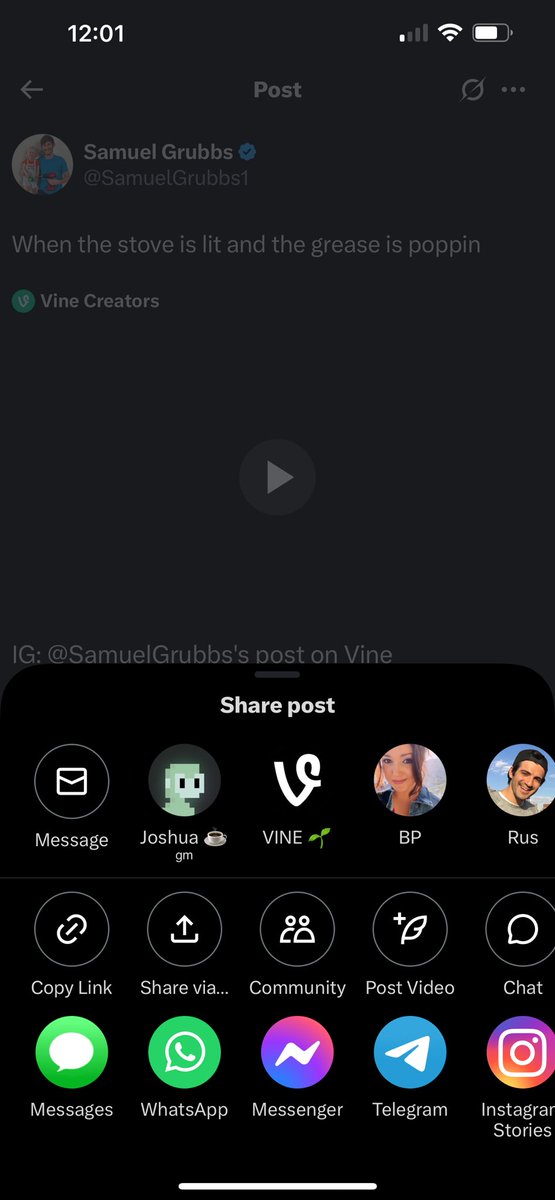 Are you ready to share OG Vines on your feed once again? 🌱

Vine is coming back in AI form, BUT the OG Vine vault is going to be opened back up as well. 👀

Here’s 2 of my old Vine links from 2016. 🕰️

One is simply a dead link that doesn’t populate anything else but only