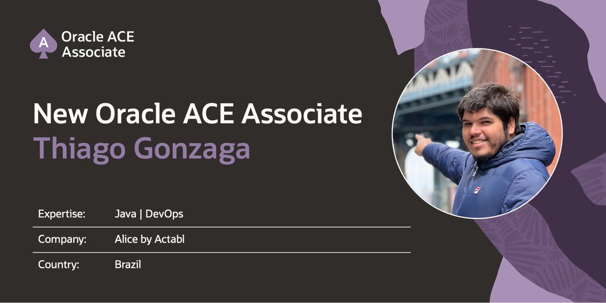 oracleace's tweet image. 🎉 Exciting News! 🎉
Join us in welcoming Thiago Gonzaga as our newest ACE Associate from Brazil! 🌍 
With over 20 years of experience in the software industry, he is seasoned Java developer and architect, and DevOps engineer. 🏆

We’re excited to have you in the Oracle ACE…