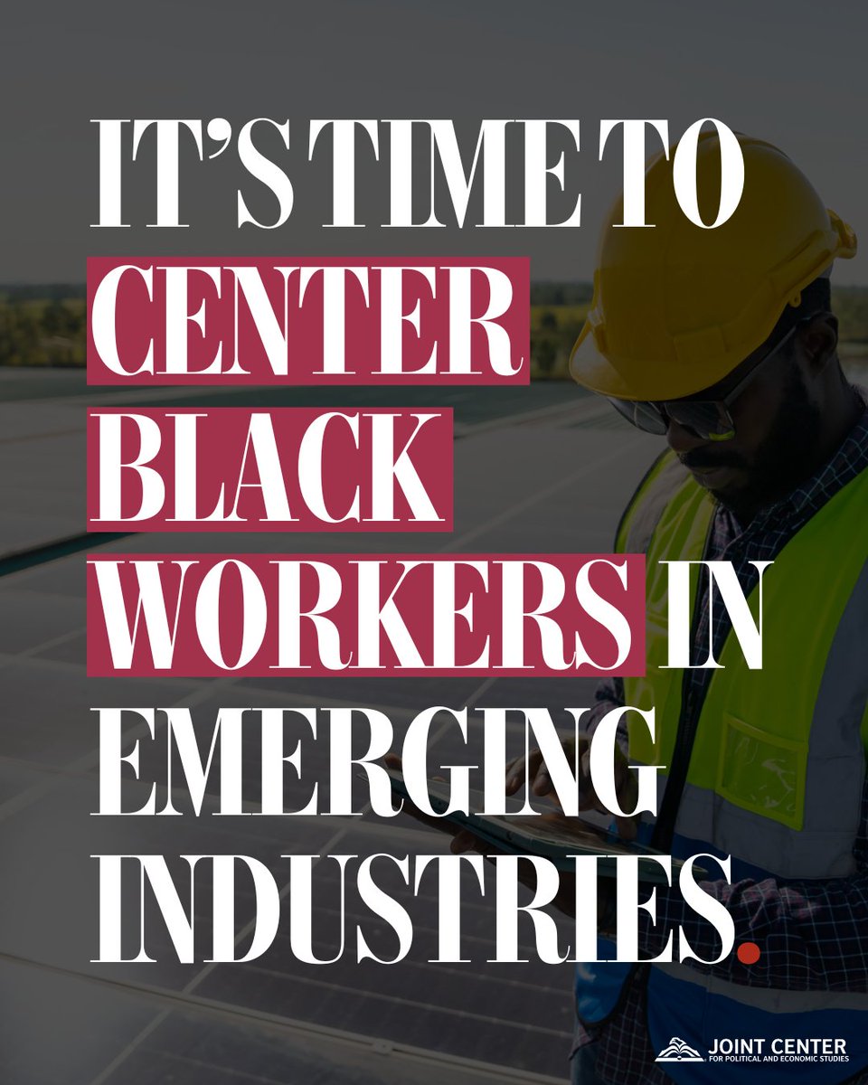 Joint Center (@jointcenter) on Twitter photo Decades of systemic discrimination have shut Black workers out of skilled trades, so targeted policies and bold investments are needed to repair this harm.
Read the <a href="/JointCenter/">Joint Center</a>’s new brief on how we can move forward: jointcenter.org/shifting-the-n…
#CenterBlackWorkers Decades of systemic discrimination have shut Black workers out of skilled trades, so targeted policies and bold investments are needed to repair this harm.
Read the <a href="/JointCenter/">Joint Center</a>’s new brief on how we can move forward: jointcenter.org/shifting-the-n…
#CenterBlackWorkers