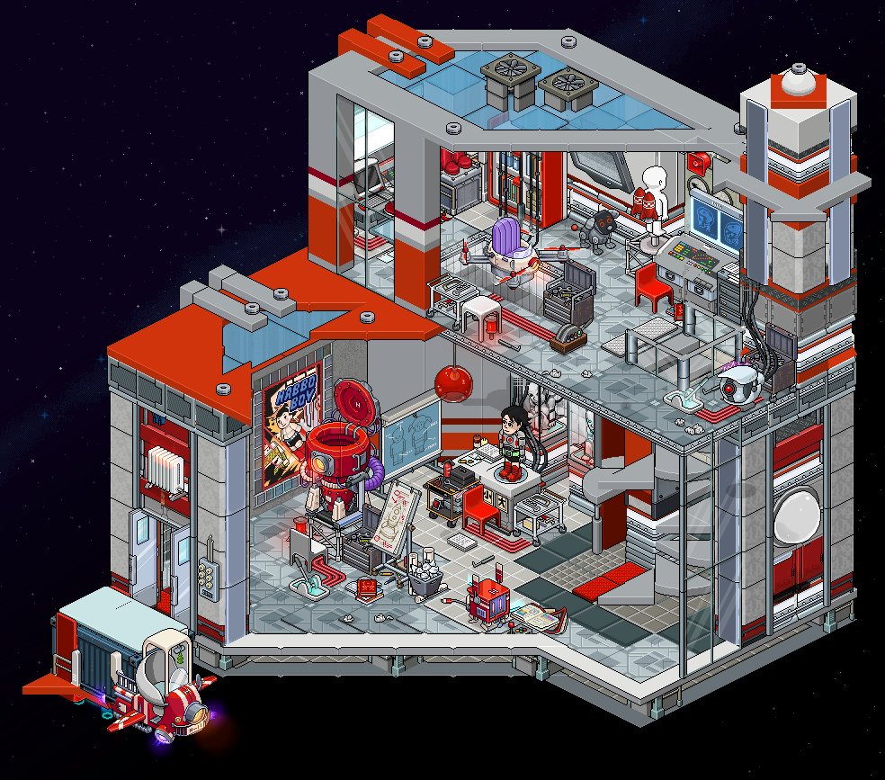 🧰 : AstroBoy V-MECH Studio🦾◌ ⁺ ˖˚

By: Coutier 
🔗: habbo.es/room/121753698 

#Habbo #Astroboy🔧