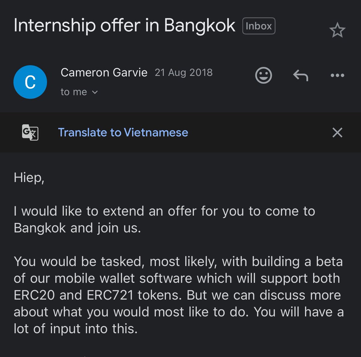 Happy 10th <a href="/ethereum/">Ethereum</a>! 
It's been 7 years since I first learned to use MetaMask. 😂