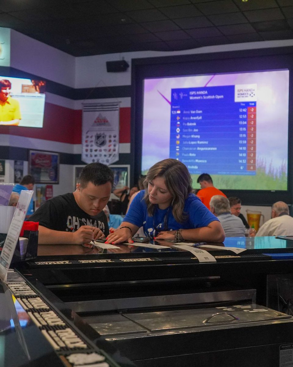 GiGis_Playhouse's tweet image. Our Achievers took their wants vs. needs lesson to the bowling alley! 🎳💛 They budgeted for rentals and snacks, turning fun into growth. So proud of this crew! 💪 #GiGisPlayhouse #AchieversProgram #DownSyndromeAwareness #LifeSkills #InclusionMatters #ConfidenceInAction