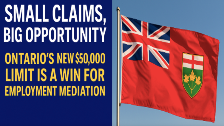 CooperMediation's tweet photo. Small Claims, Big Opportunity: Ontario’s New $50,000 Limit Is a Win for Employment Mediation https://t.co/XDCGR83Noe https://t.co/p60YMYgRaK