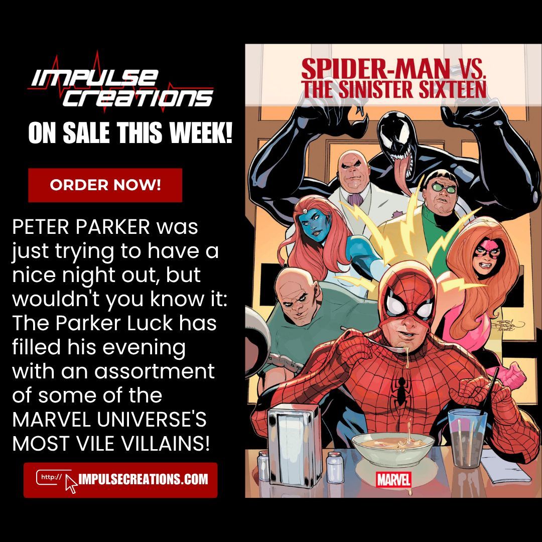 Impulse Creations (@impulsec) on Twitter photo SPIDER-MAN VERSUS EVERYONE!
On sale this week!
impulsecreations.com/collections/ne… <a href="/straczynski/">J. Michael Straczynski</a> <a href="/TerryDodsonArt/">Terry Dodson</a> <a href="/MarvelComicsHQ/">Marvel Comics</a> SPIDER-MAN VERSUS EVERYONE!
On sale this week!
impulsecreations.com/collections/ne… <a href="/straczynski/">J. Michael Straczynski</a> <a href="/TerryDodsonArt/">Terry Dodson</a> <a href="/MarvelComicsHQ/">Marvel Comics</a>