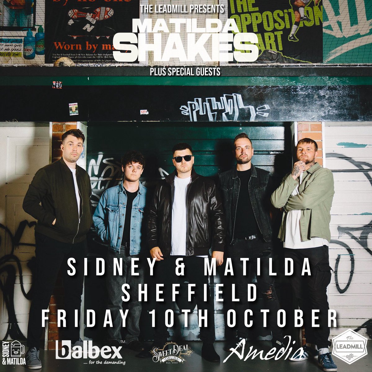 🚨 Sheffield 🚨 

We’re absolutely buzzing to announce we’ll be playing <a href="/sidneymatilda/">sidneyandmatilda</a> on friday 10th October. This will be Conor’s first headline show so let’s show him what a Matilda shakes headline looks like. Tickets will be going on sale 10am Friday morning. See you there