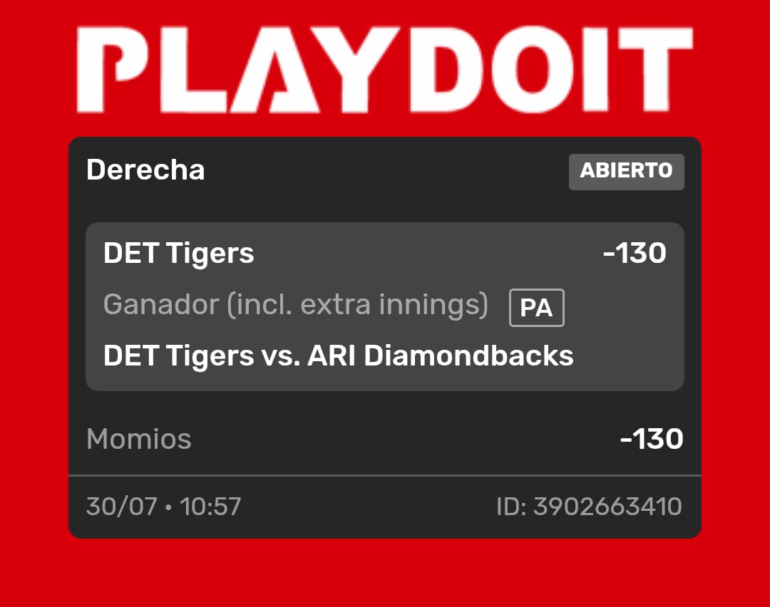 SindApostador's tweet photo. FREEPICK MLB 🔥🔥🔥
VAMOS DE NUEVO CON TIGERS
Análisis total y un momio casi regalado✅🔒 https://t.co/fcT5c1KaKr