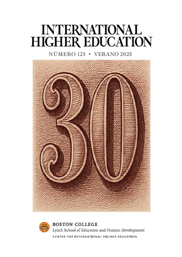🌍📚 ¡Ya está aquí el N°123 de International Higher Education (IHE)! Con más de 30 artículos que exploran tendencias, amenazas y oportunidades, IHE celebra 30 años como referente global.

➡ Revisa más en nuestro sitio web: tinyurl.com/5t47at6n