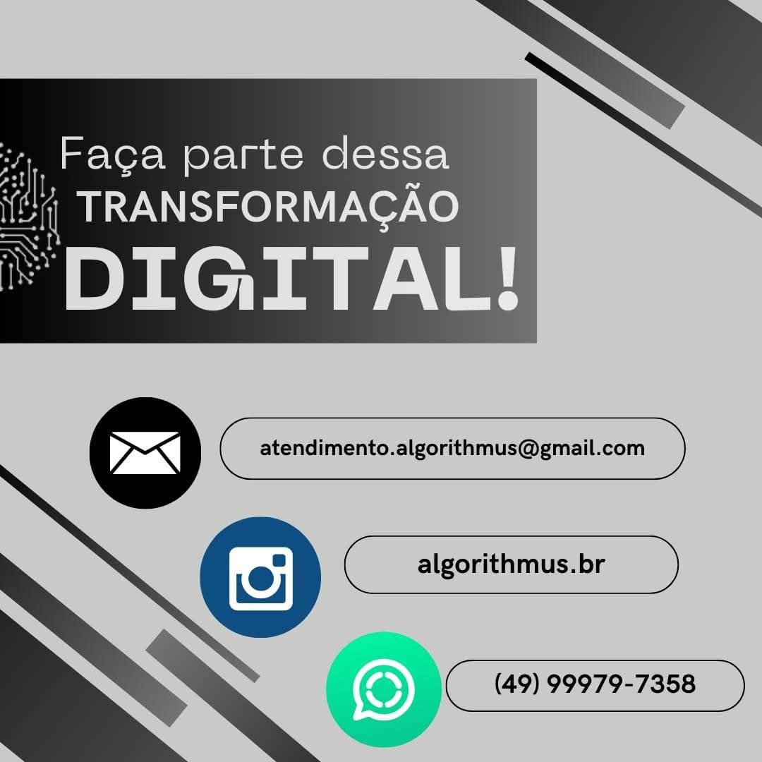 algorithmus_br's tweet image. 🚀 Na Algorithmus, transformamos ideias em soluções digitais inovadoras.
Criamos sites funcionais, seguros e com design de excelência.
Com foco em inovação, qualidade e compromisso, levamos você ao próximo nível no digital.