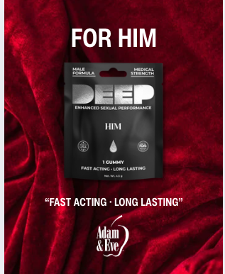DEEP is a fast-acting, long-lasting gummy made for him—designed to boost performance, confidence, and satisfaction in the bedroom.
💪 Just one chew. Big results.

👉 adameve.com/lubes-and-sexu… 

#MensWellness #BedroomBoost #LibidoSupport #FYP #IntimacyMatters #StayReady #AdamAndEve