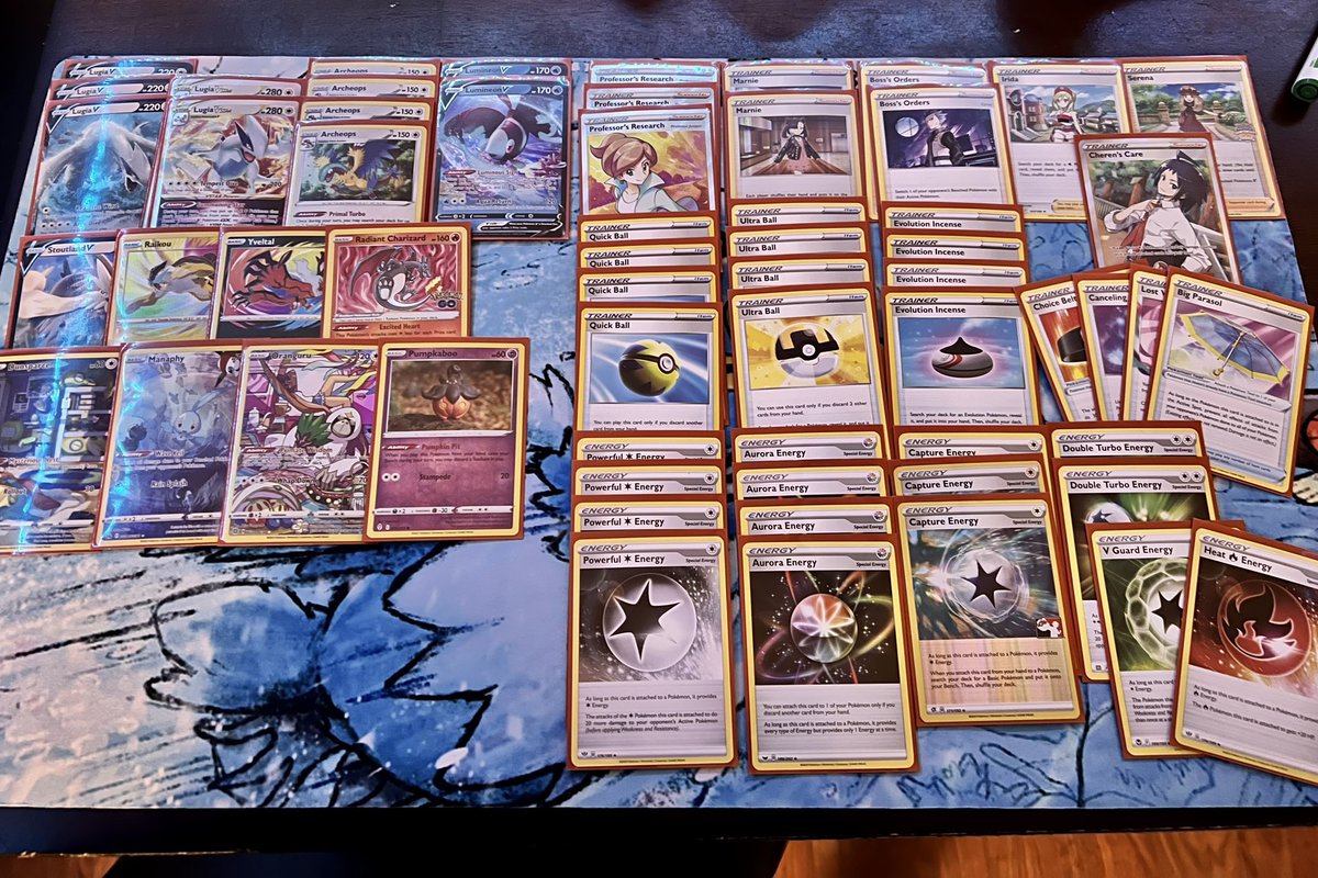 orlando 2023 i didn’t know how to take a decklist picture yet lol. i was OBSESSED with cheren’s care i wish i knew why