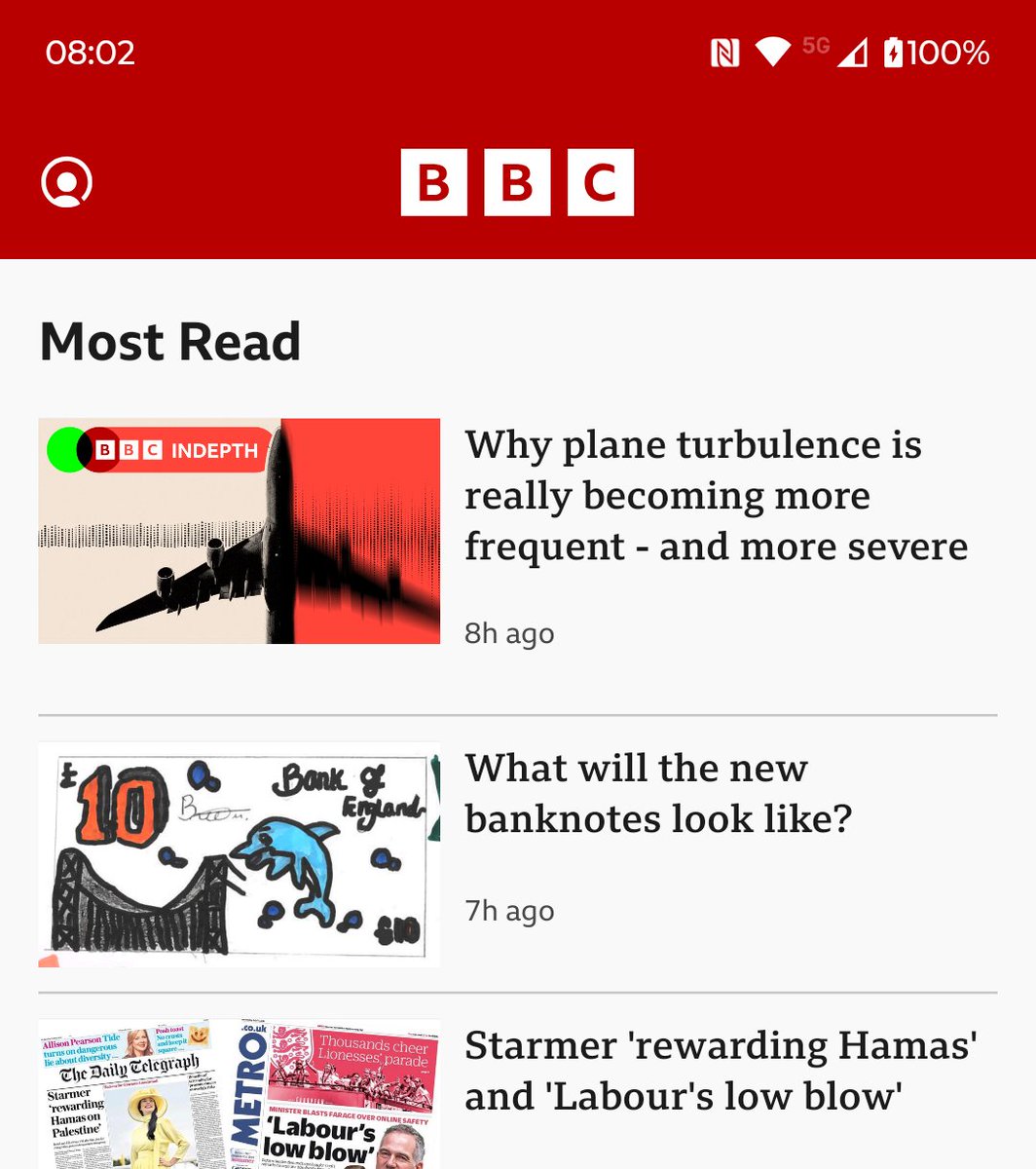Guess what was the top most-read article on the BBC News website today? 

And also the most engaged with, achieving well over 1,000 comments so far!

I am happy to be quoted in it, explaining why servere turbulence is becoming more frequent.

bbc.co.uk/news/articles/…