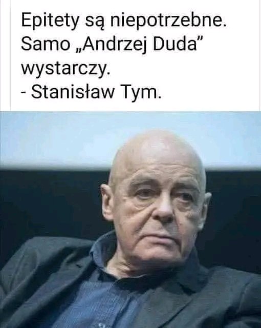 Ostatnie dni egzystencji lokatora Anżeja spałacu utwierdza w trafnym określeniu ONEGO przez Wielkiego śp. Stasia Tyma.‼️