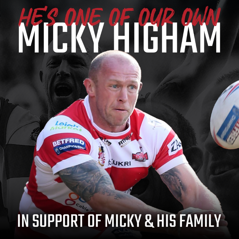 LeighLeopardsRL's tweet photo. 🏉 𝗛𝗘'𝗦 𝗢𝗡𝗘 𝗢𝗙 𝗢𝗨𝗥 𝗢𝗪𝗡 🏉

Leigh Leopards were devastated to hear the terrible news of local legend and past player Micky Higham, learning of his cancer diagnosis.

Read how you can help the club in supporting Micky and his family here:
