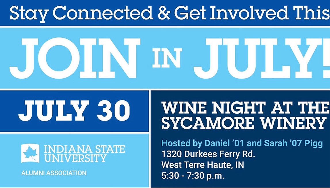 Tonight's the night Sycamores!  There is still time to register at the link below.  And if you do not register, please come by and join the fun.  We would love to see you!  It is going to be a JOIN IN JULY event to remember!

host.nxt.blackbaud.com/registration-f…