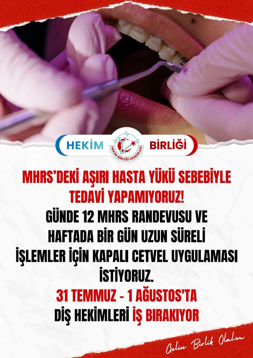 Mutlu hekim mutlu hasta  #KamuDişHekimleriEylemdeyiz