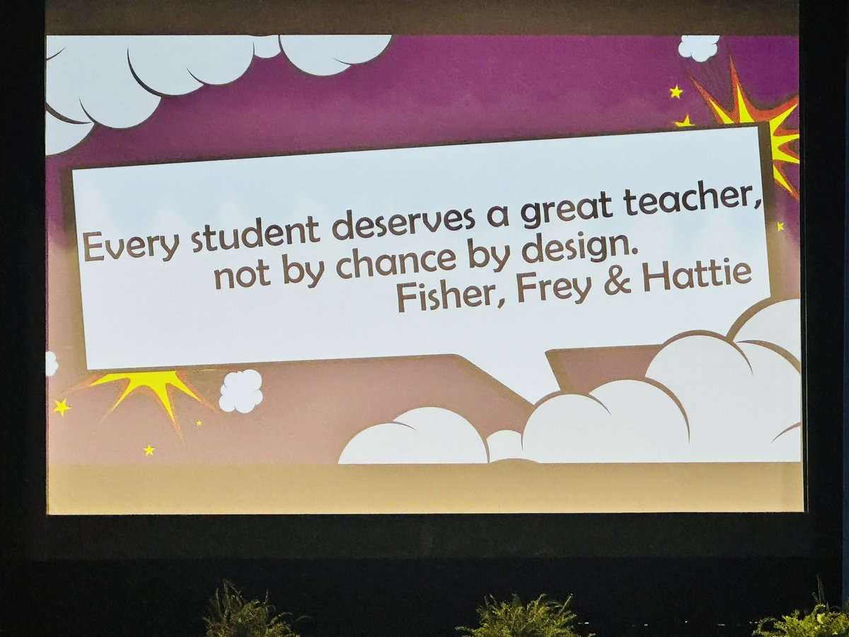 Day 2 of New to One! Such powerful messages from our Superintendent and District TOY!